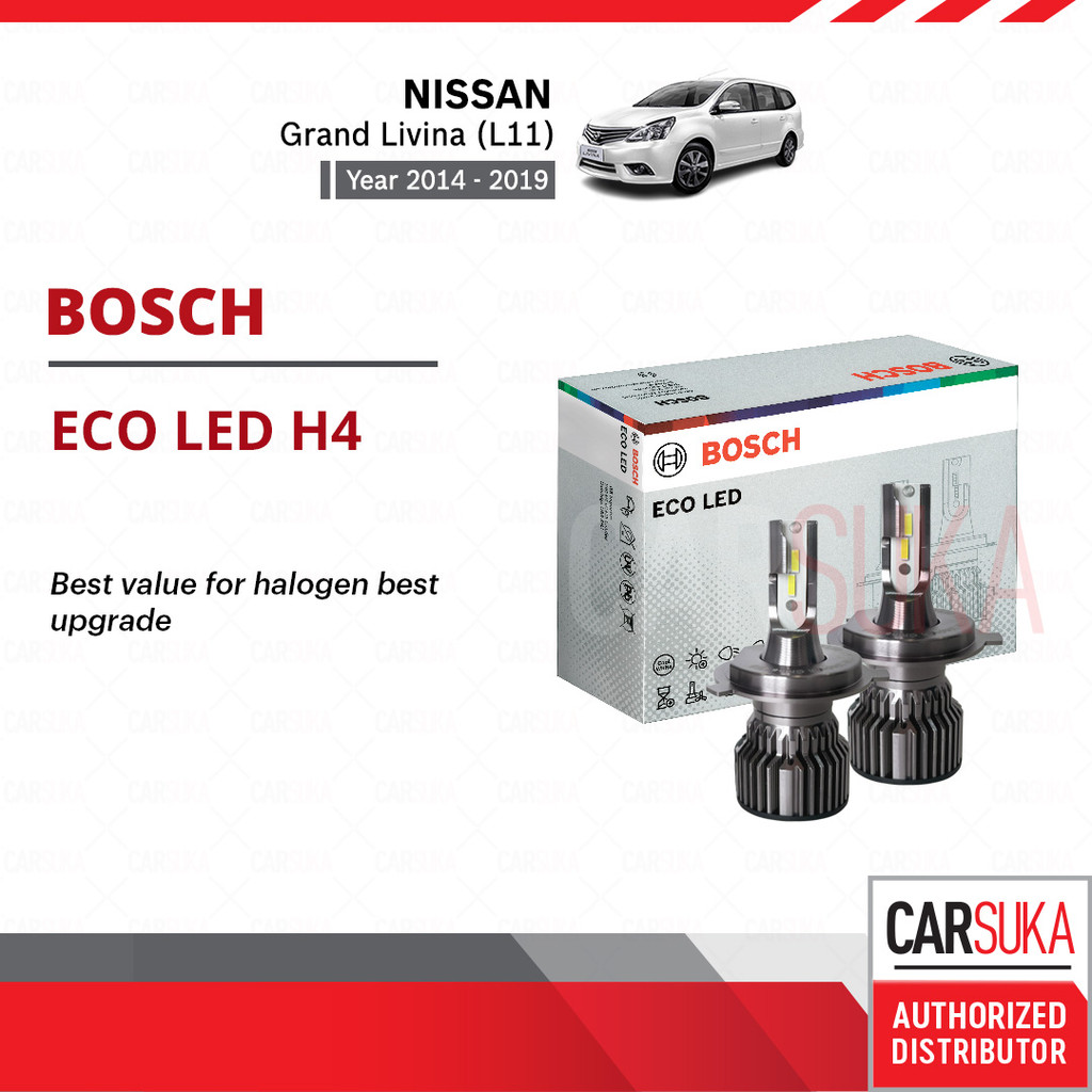 BOSCH ECO LED H4 Halogen Headlight Retrofit Bulb for Nissan Grand ...