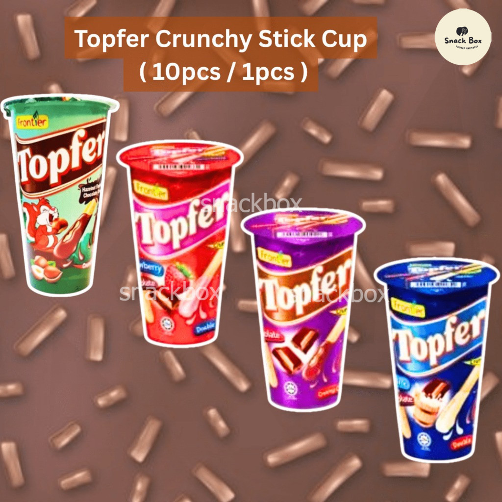 Frontier Topfer Biscuit Crunchy Sticks Cup ( 10pcs / 1pcs ) Halal ...