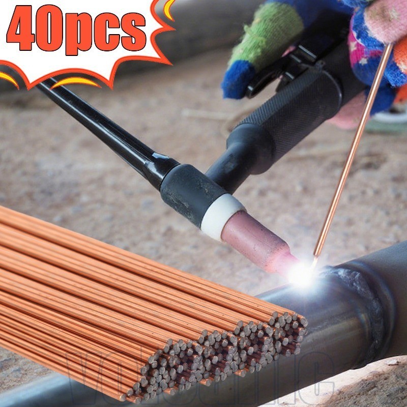 10-40Pcs Practical Carbon Steel Weld Stick - Universal Copper-coated ...