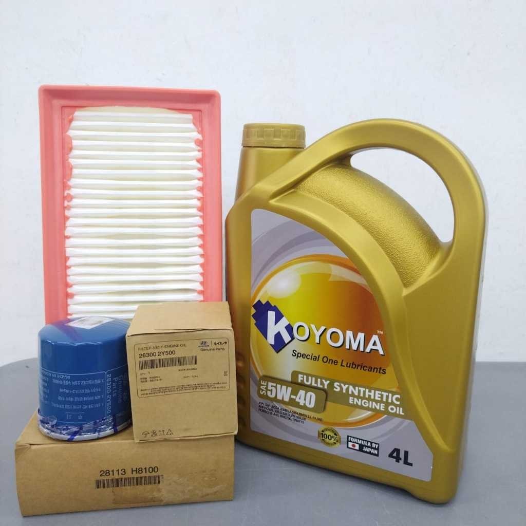 KIA RIO YB 2018y -2022y AIR FILTER + OIL FILTER + KOYOMA 5W40 FULLY ...