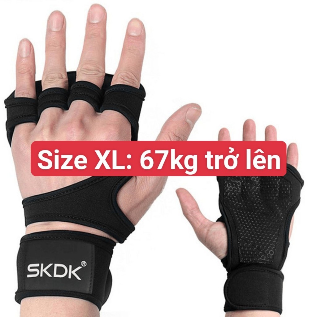 Skdk Weight Lifting Fitness Gloves with Wrist Wear Silicone Gel Full Palm Protection Gym Fitness Gloves Shopee Malaysia