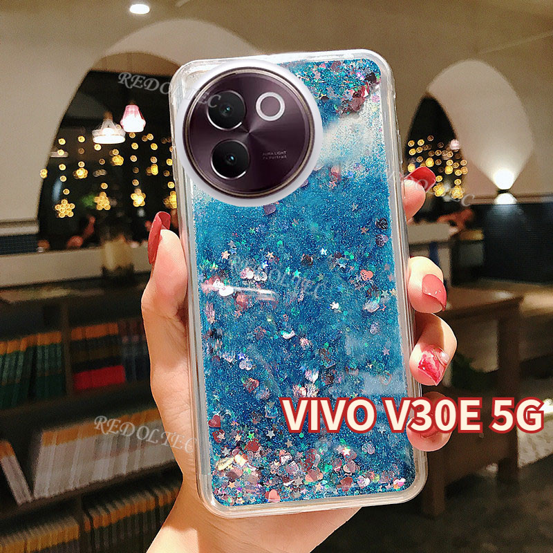 Liquid Glitter Vivo V9 Glitter Back Cover Case VIVO V30E 5G Bling