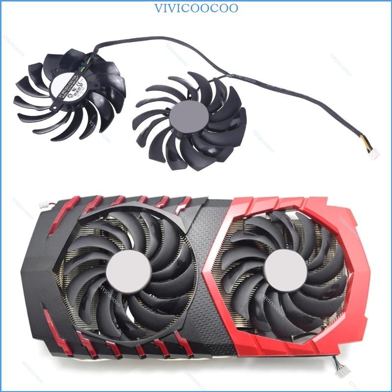 VIVI GPU Cooler Fan Graphics Card Radiator for MSI Radeon RX480 580 ...