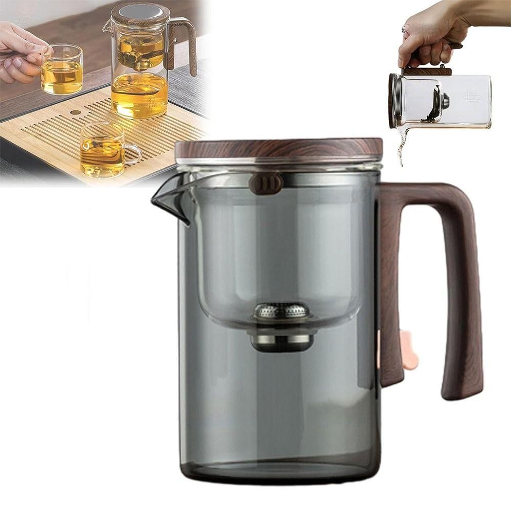 TOPTOOL Automatic Tea Pot, Automatic Separation Glass Teapot, Hot ...