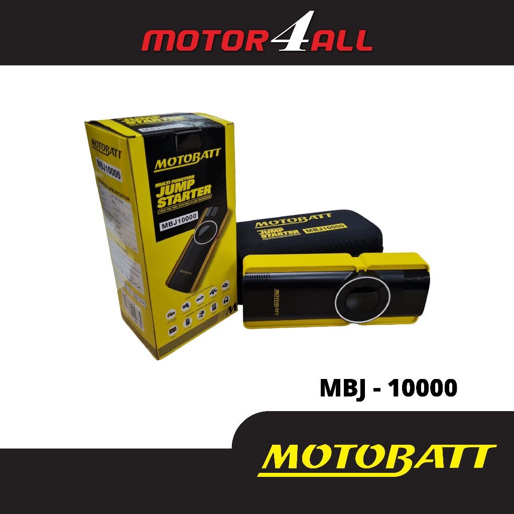 MOTOBATT MBJ10000 MULTI FUNCTION LITHIUM JUMP STARTER with Air