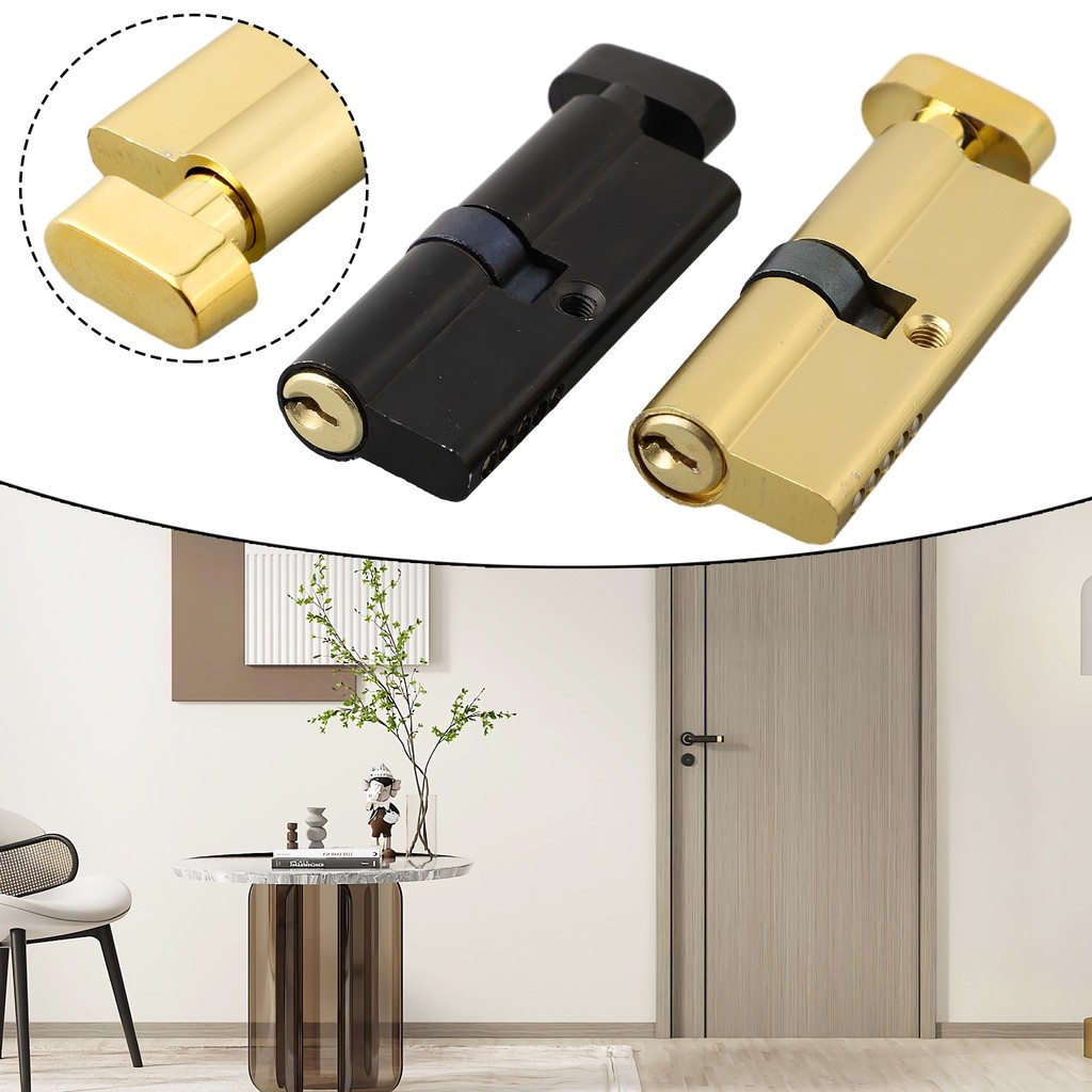 [WELV] Interior Door Lock Wooden Door Handle Universal Door Lock ...