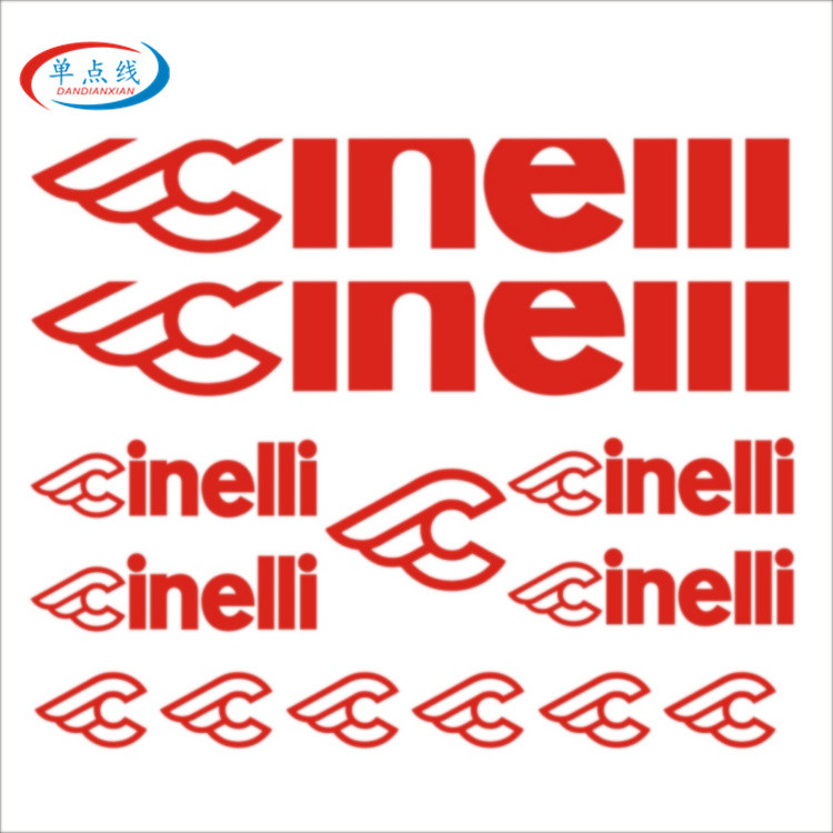 CINELLI Breast Suction Mountain Bike Road Bike Frame Sticker Reflective ...