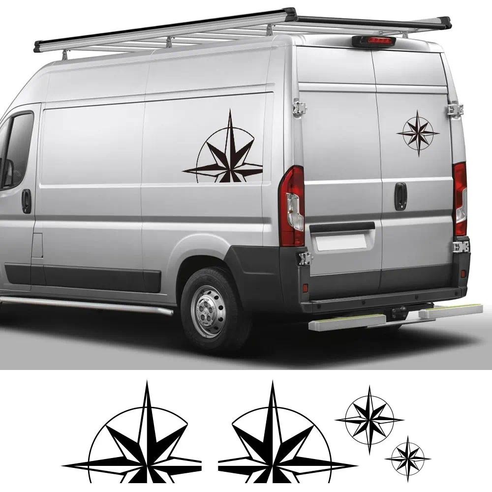 Car Stickers Camper Van Motorhome Compass For Peugeot Boxer Citroen ...