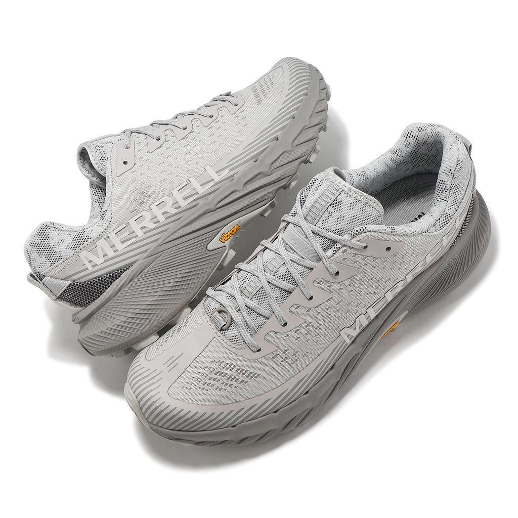 Merrell Cross Country Running Shoes Agility Peak 5 Men's Cloud Gray ...