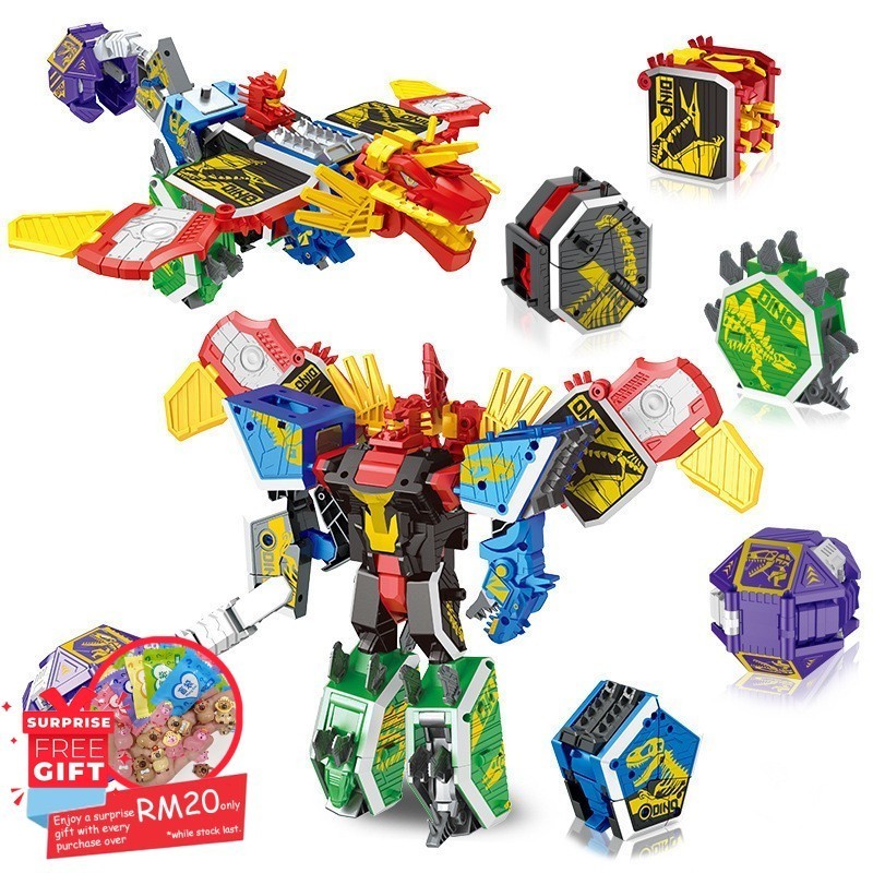 Shape Dinosaur Mecha Deformation Series Puzzle Education Transformation ...