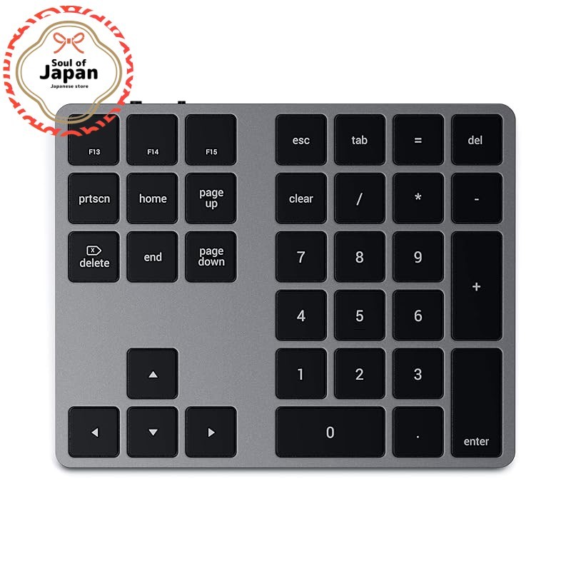 Satechi Bluetooth Extended Keypad - Slim Rechargeable 34-Key Keypad ...