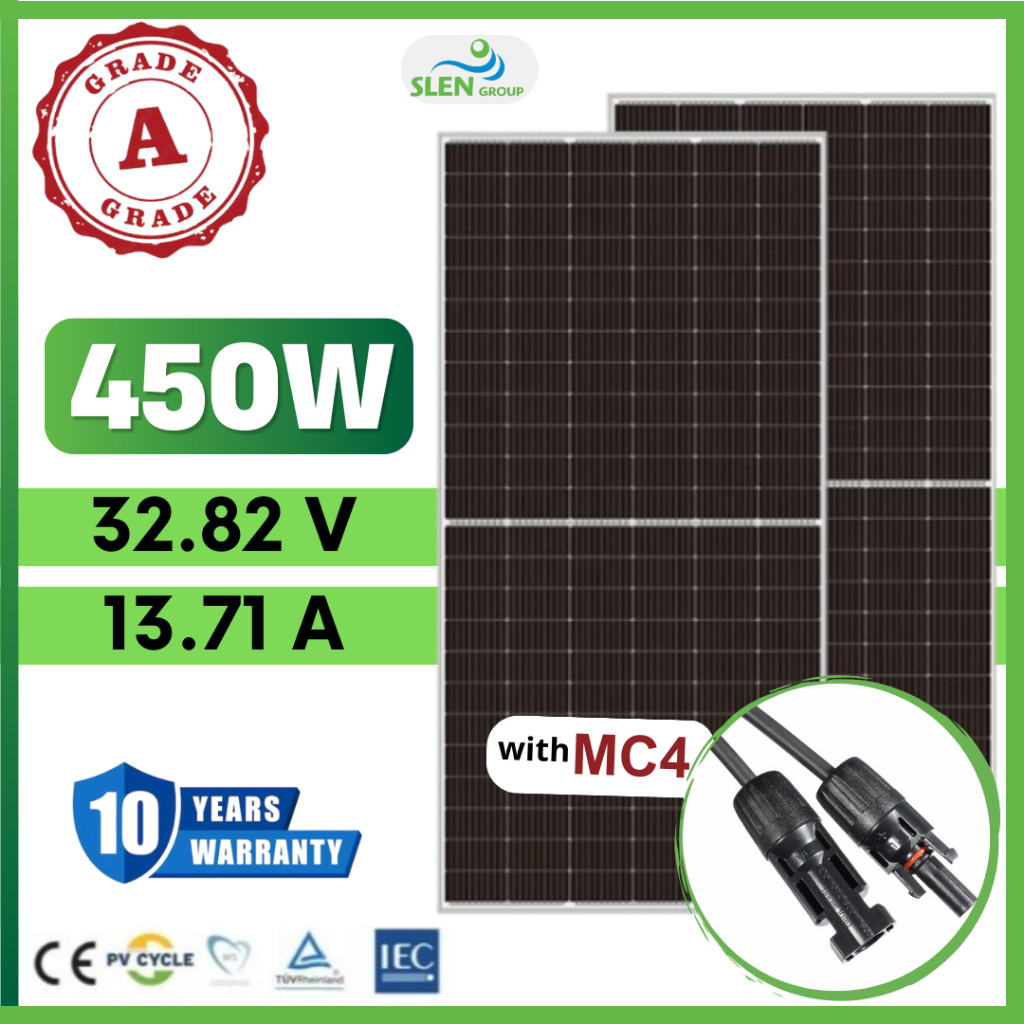 SLEN Solar PV Panel 450w Mono Cell Solar Module Half Cell Solar Panel ...