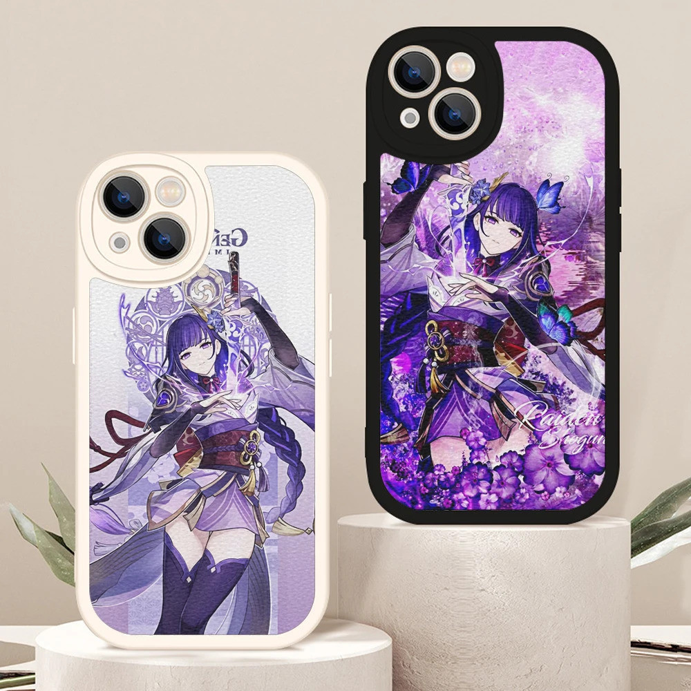 Genshin Impact Raiden Shogun Phone Case for Iphone 13 12 11 14 Pro MAX ...