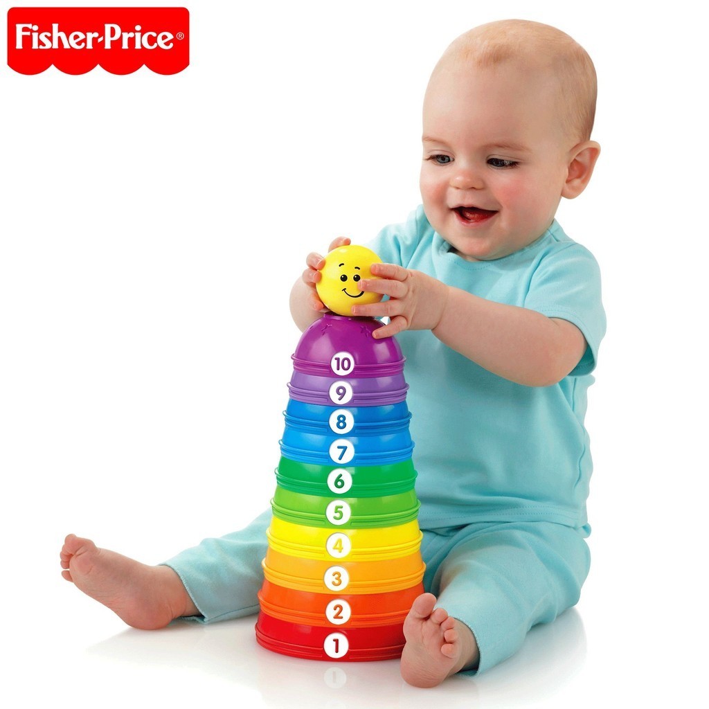 Fisher Price Brilliant Basics Stack & Roll Cups For 6M+ | Shopee Malaysia