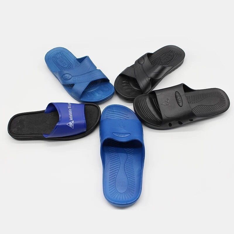 Anti-static Work Slippers PVC Purification Dust-Free Electronic ...