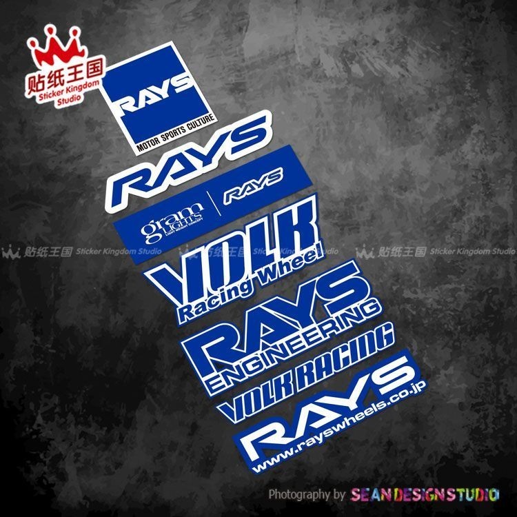 ApplicableRays Volk RacingHub CarJDMModification Stickers Special ...