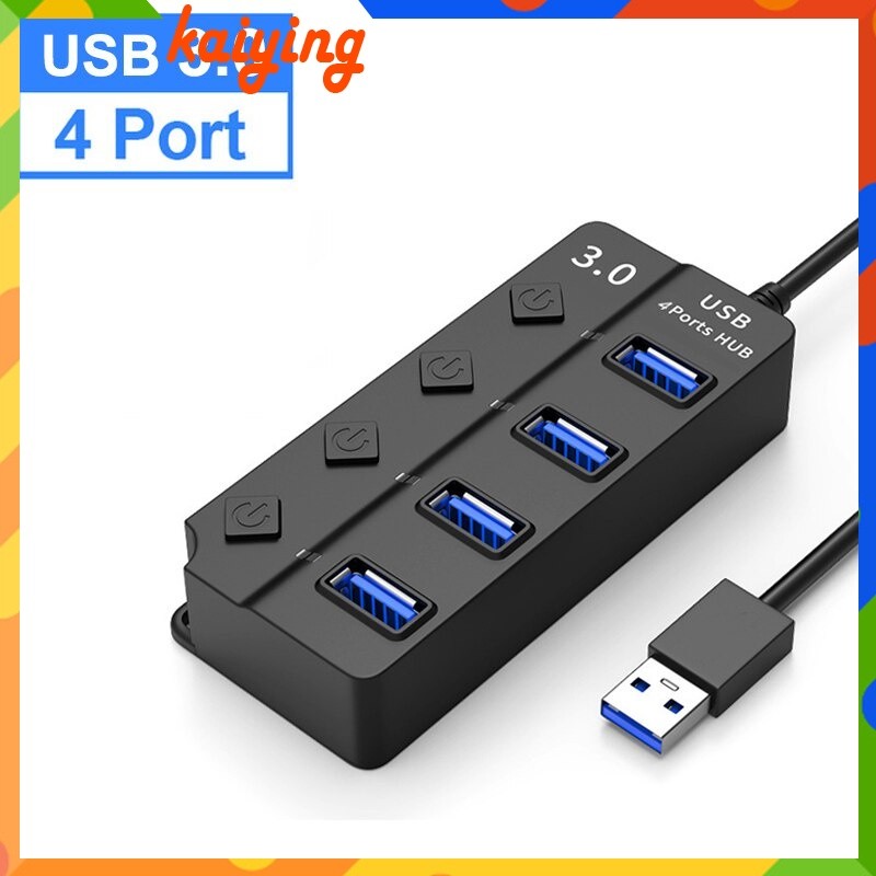 HUB USB 3.0 USB Splitter 2.0 4-in-1 USB Adapter Multi-Port Independent ...