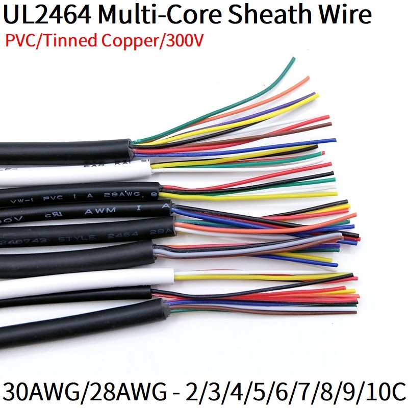 MALAYSIA..... 1M Wire Cable 2/3/4/5/6/7/8/9/10 Cores UL2464 Multicore ...