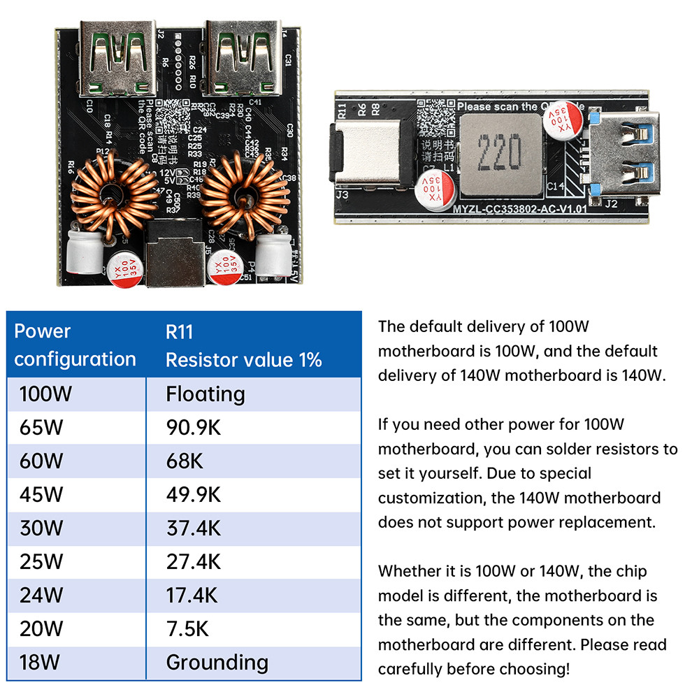 Pcbfun PD140W Full Protocol DIY Motherboard Single-Channel Dual-Channel ...