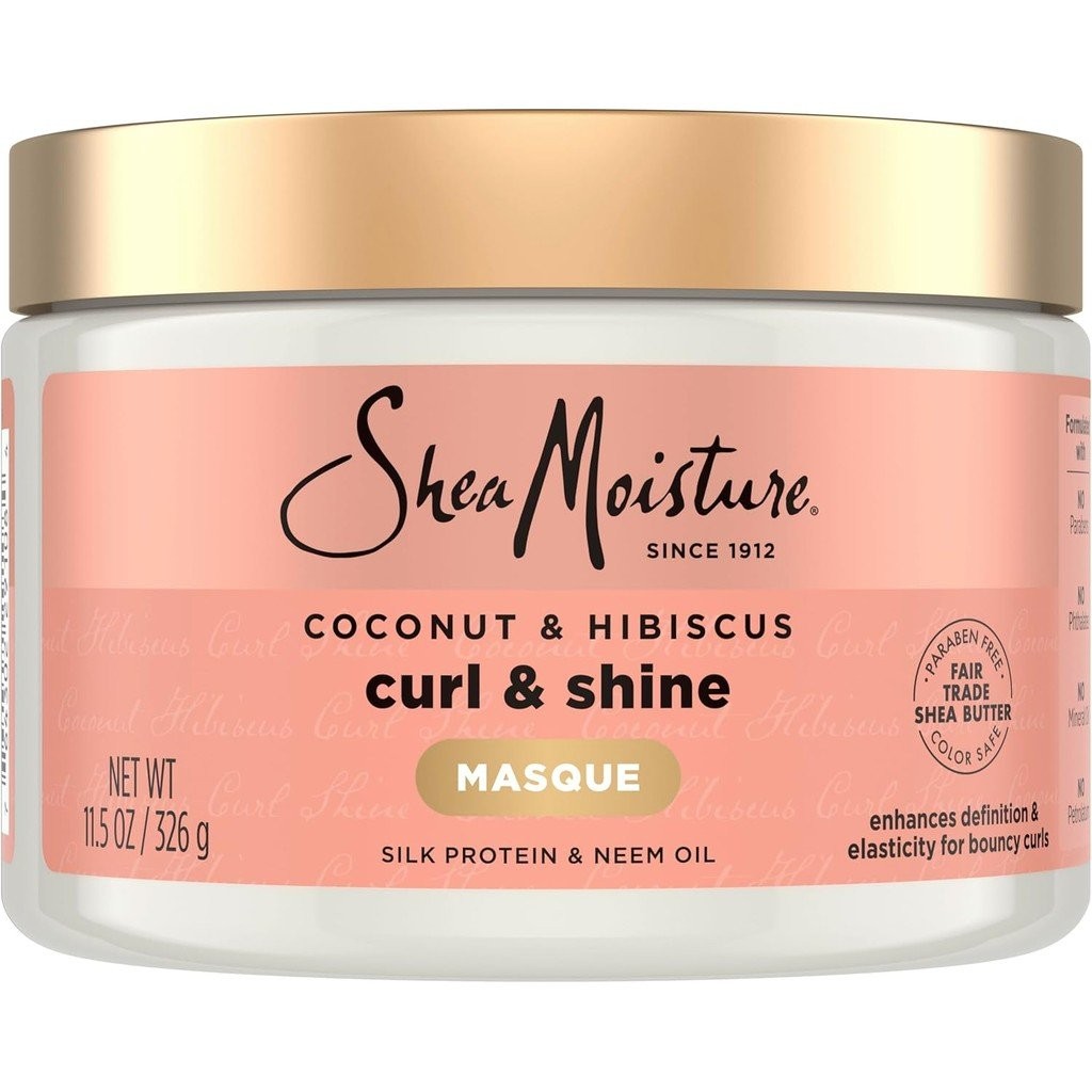 Topeng Rambut SheaMoisture untuk Keriting Kering Kelapa & Bunga Raya ...