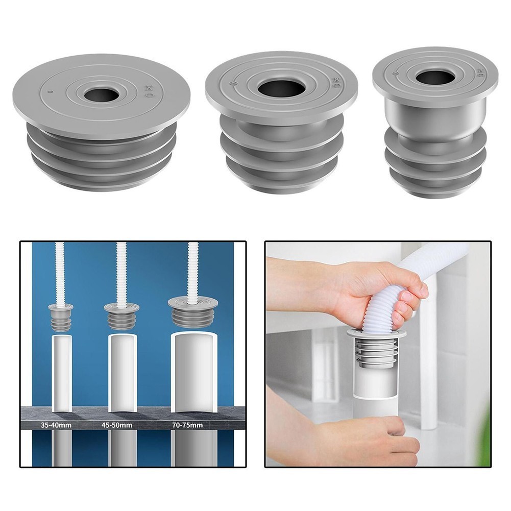 LOMC Pipe Seal Washing Machine Drain Pipe Seal Deodorant Seal Pipe
