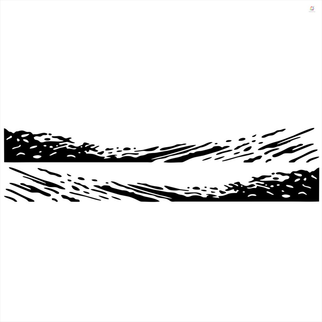 kawamy Truck Car Stickers, Racing Stripes Car Stickers, Waves Graphics ...