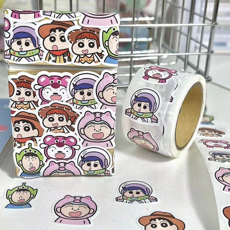 500pcs Crayon Shin-chan Sticker Pack Waterproof Phone Case Cute Anime ...