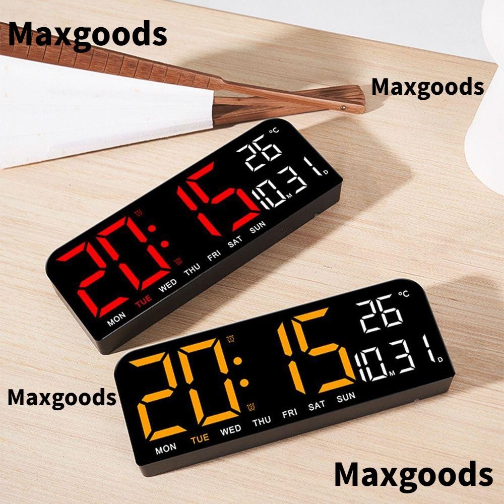 MAX Electronic Wall Clock, Wall-mounted Multi-functional Digital LED ...