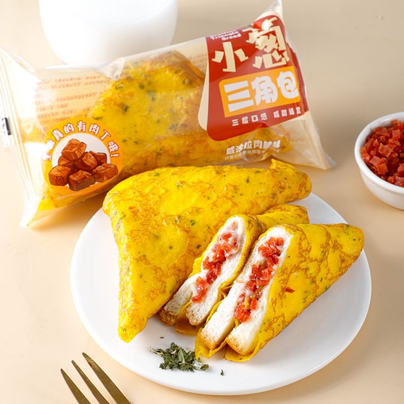 Scallion Triangle Bag Egg Skin Toast Bread Sandwich Bread FCL Office ...