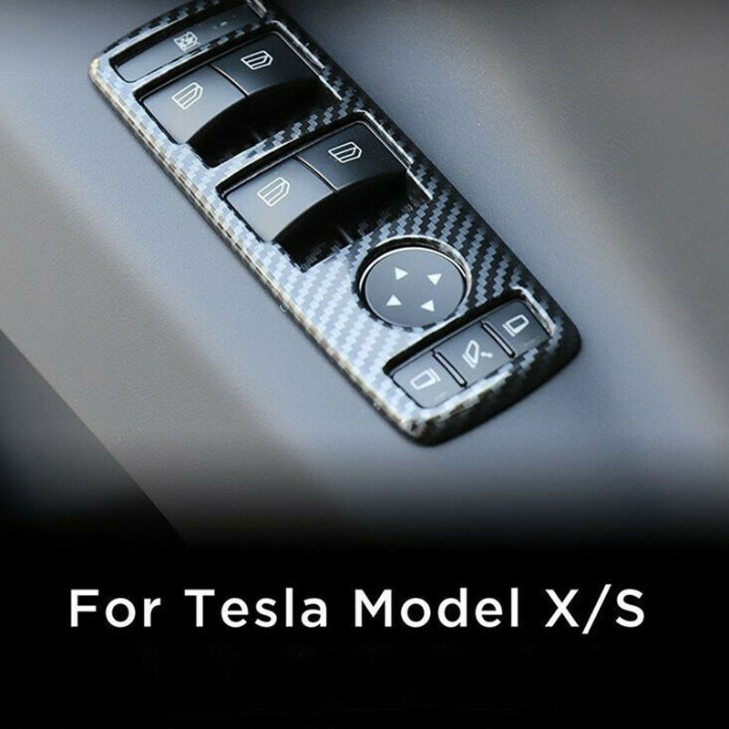 Car Window Lifter Switch Button Frame For Tesla Model X S 2014-2023 ...