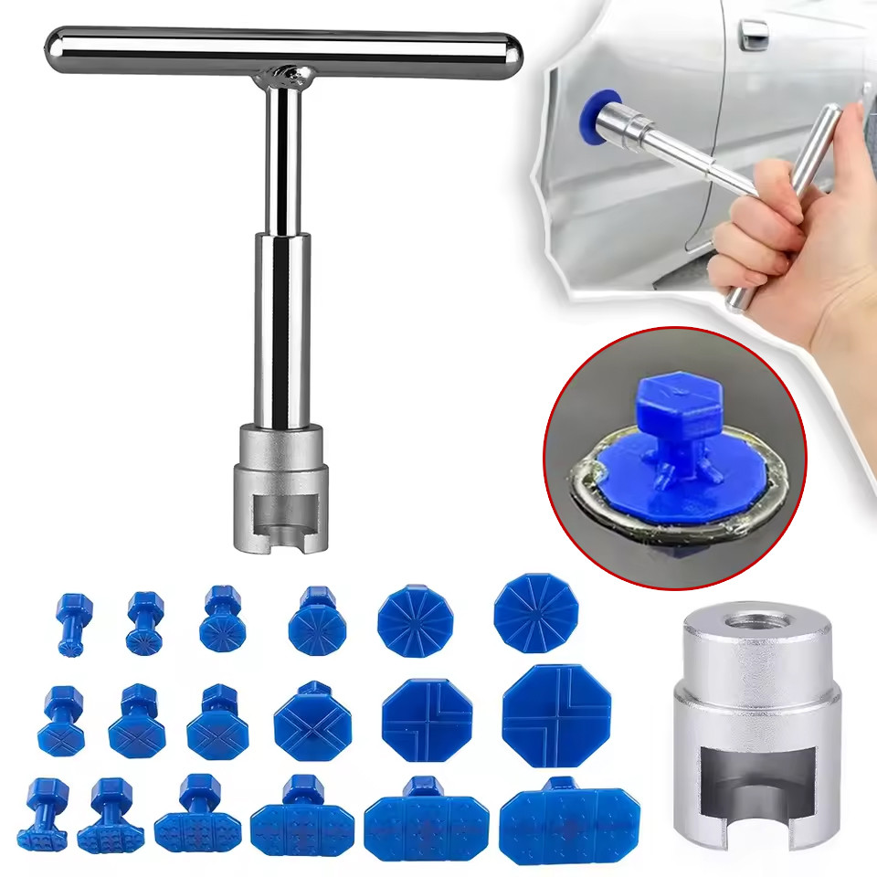 New Car Dent Puller Tools T Car Repair Tools Kit With For Automotive ...