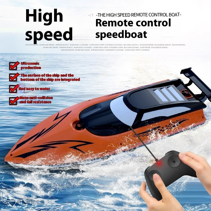 2.4G Remote Control Speed Boat - High Speed RC Water Toy with Long ...
