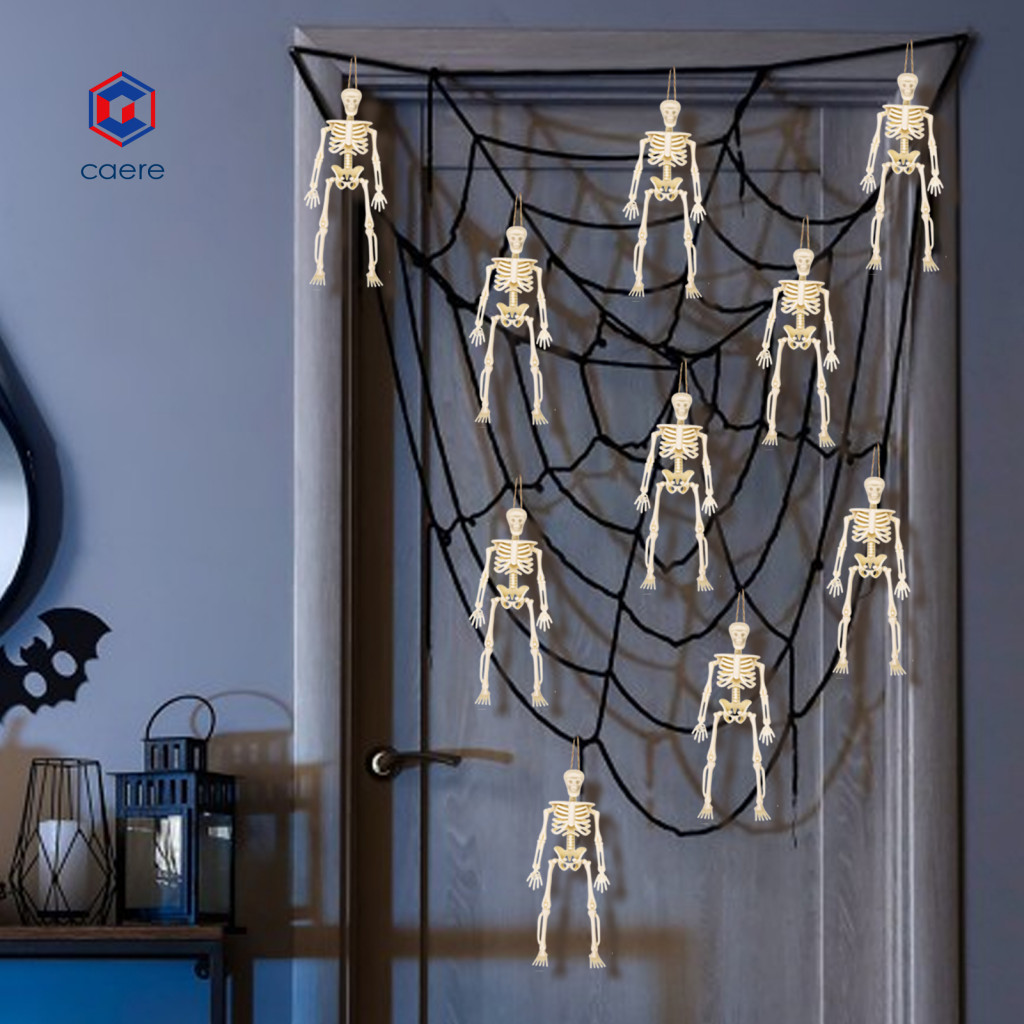 CAE| Halloween Party Skeleton Decorations Mini Plastic Skeleton Figures ...