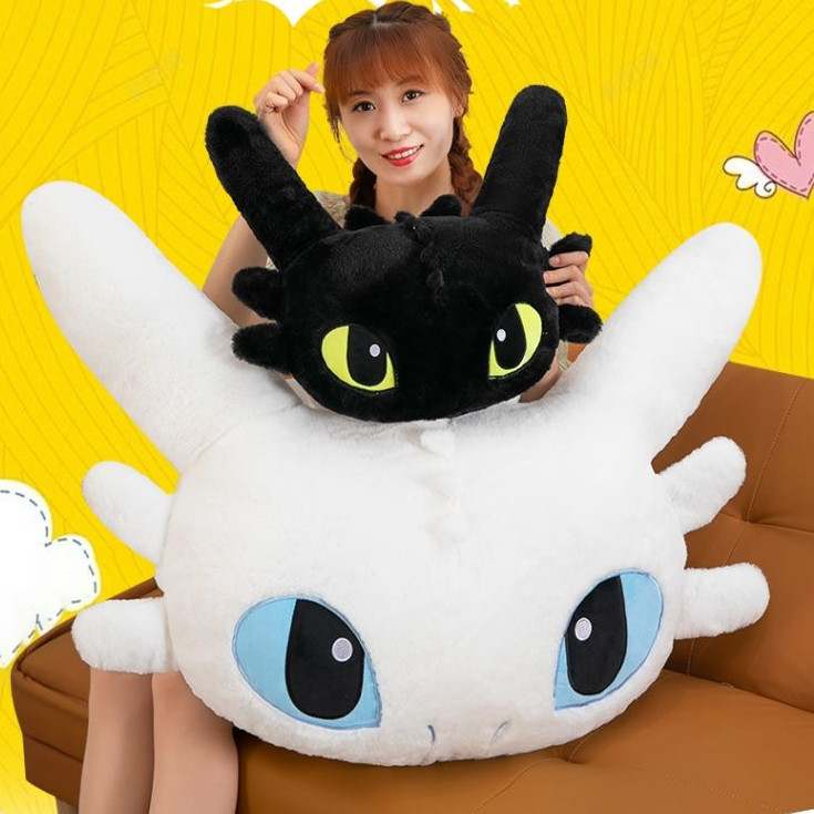 Cute Toothless Plush Pillow Cartoon Dragon Trainer Plush Toy Oversized Pillow Office Car Cushion Backrest Creative Birthday Gift Shopee Malaysia