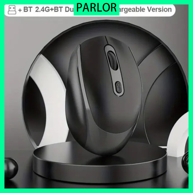 LTH Dual Mode Wireless BT Mouse 1600 DPI 2.4G Ergonomic Optical Mouse ...