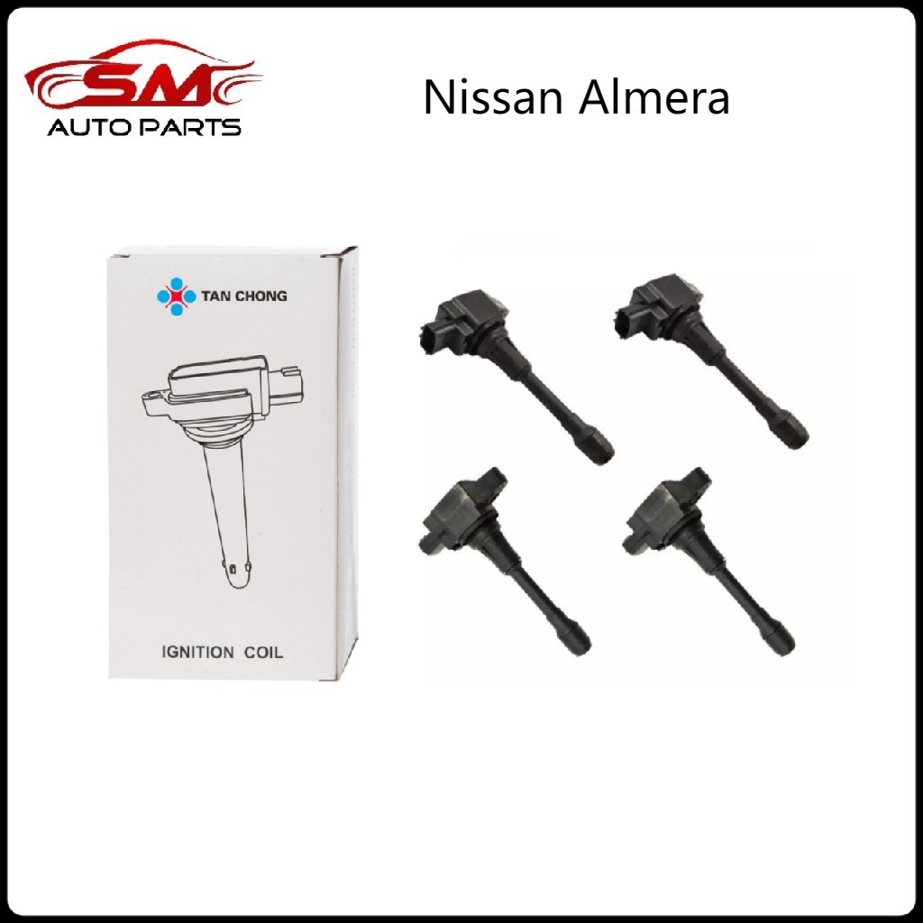 TC / Tan Chong Ignition Coil For Nissan Almera ( 1Set 4Pcs ) | Shopee ...