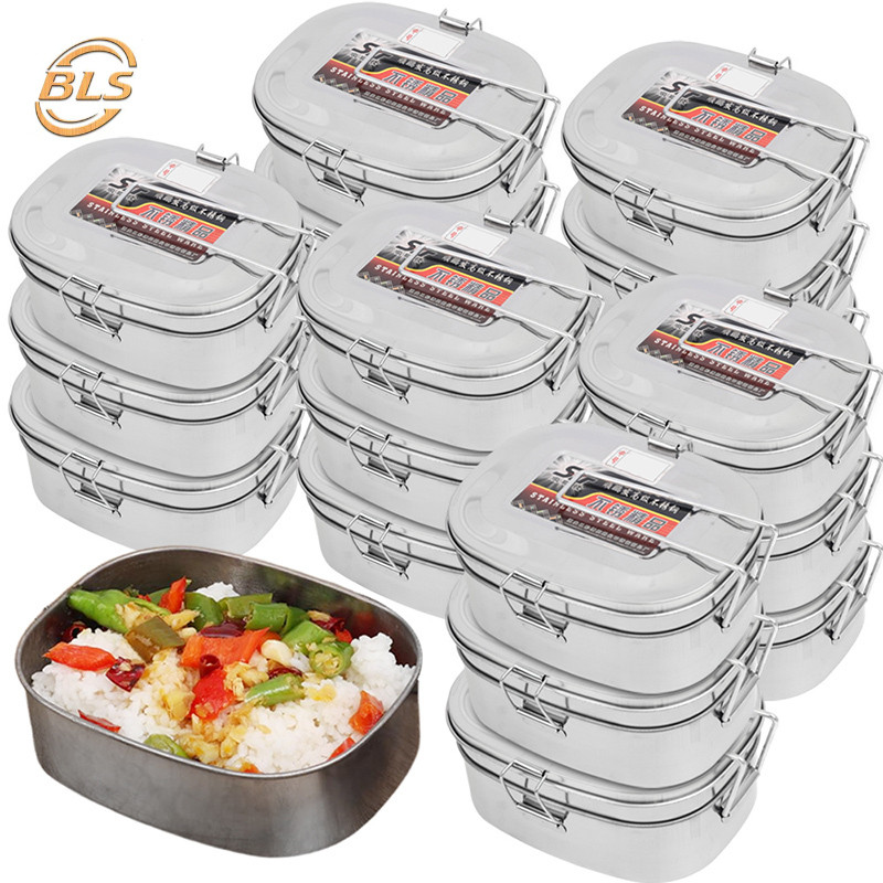 Simple Big Capacity Stainless Steel Bento Box with Folding Handle ...