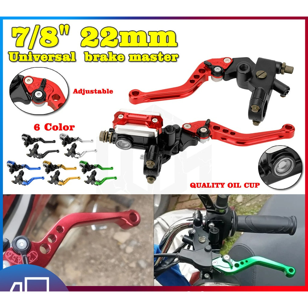 Set Di Leve Frizione E Freno A Pollice 7/8'' Per Moto Dirt Pit - 9
