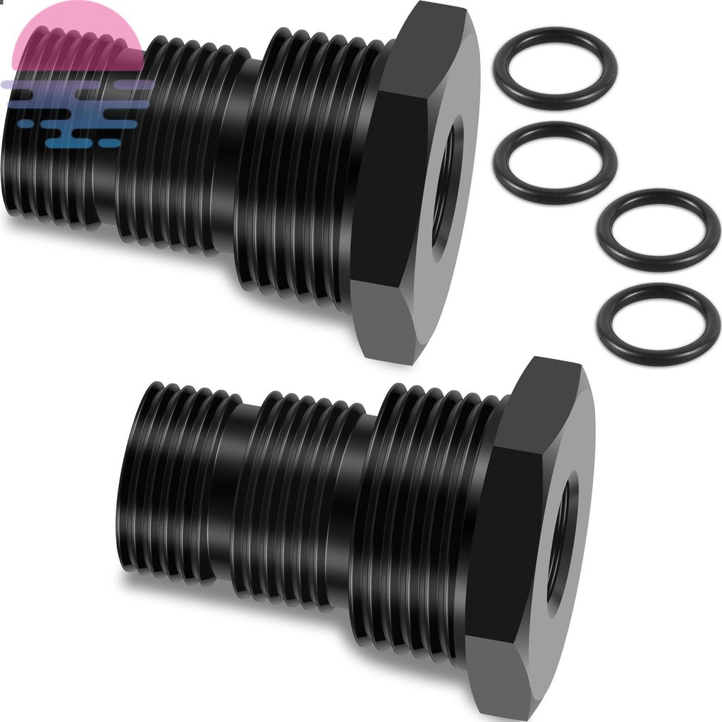 2Pcs Oil Filter Adapter Fuel Filter Adapter 5/8-24 Female to 3/4-16 13/ ...