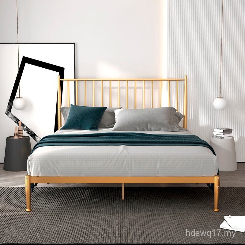 Katil Besi Moden Minimalis Katil Besi Tebal 1m 1.2m 1.5m 1.8m Double ...