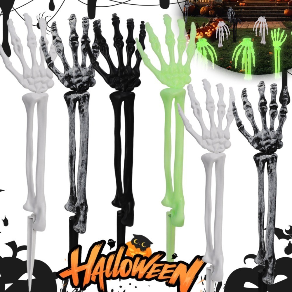 Haunted House Horror Props Realistic Hand Bone Halloween Luminous ...