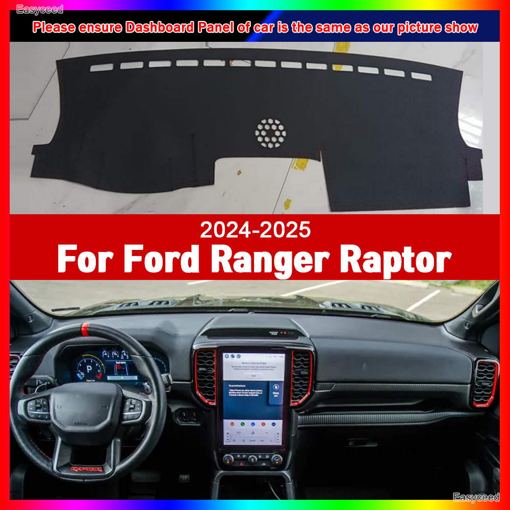 For Ford Ranger Raptor 2024 2025 Dashmat Dashboard Cover Mat Pad Dash ...