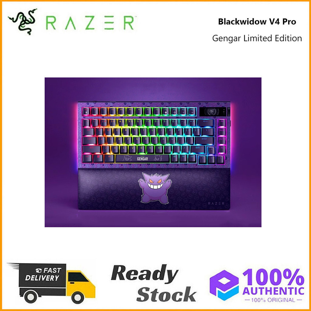 Original Razer Blackwidow V4 Pro Gengar Limited Edition Mechanical ...