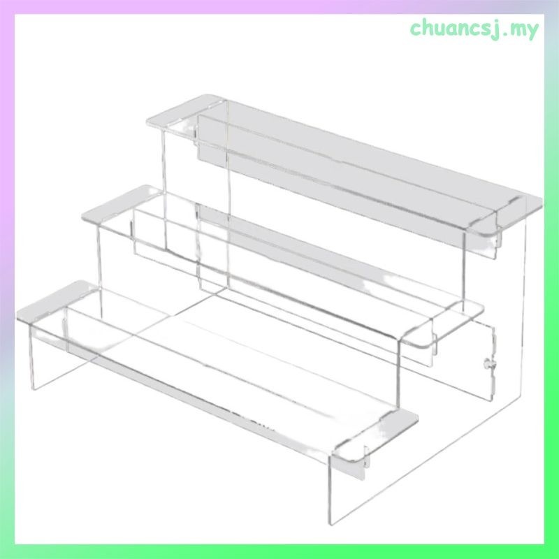 Rectangular Display Riser Acrylic Storage Rack Doll Toy No Punching ...