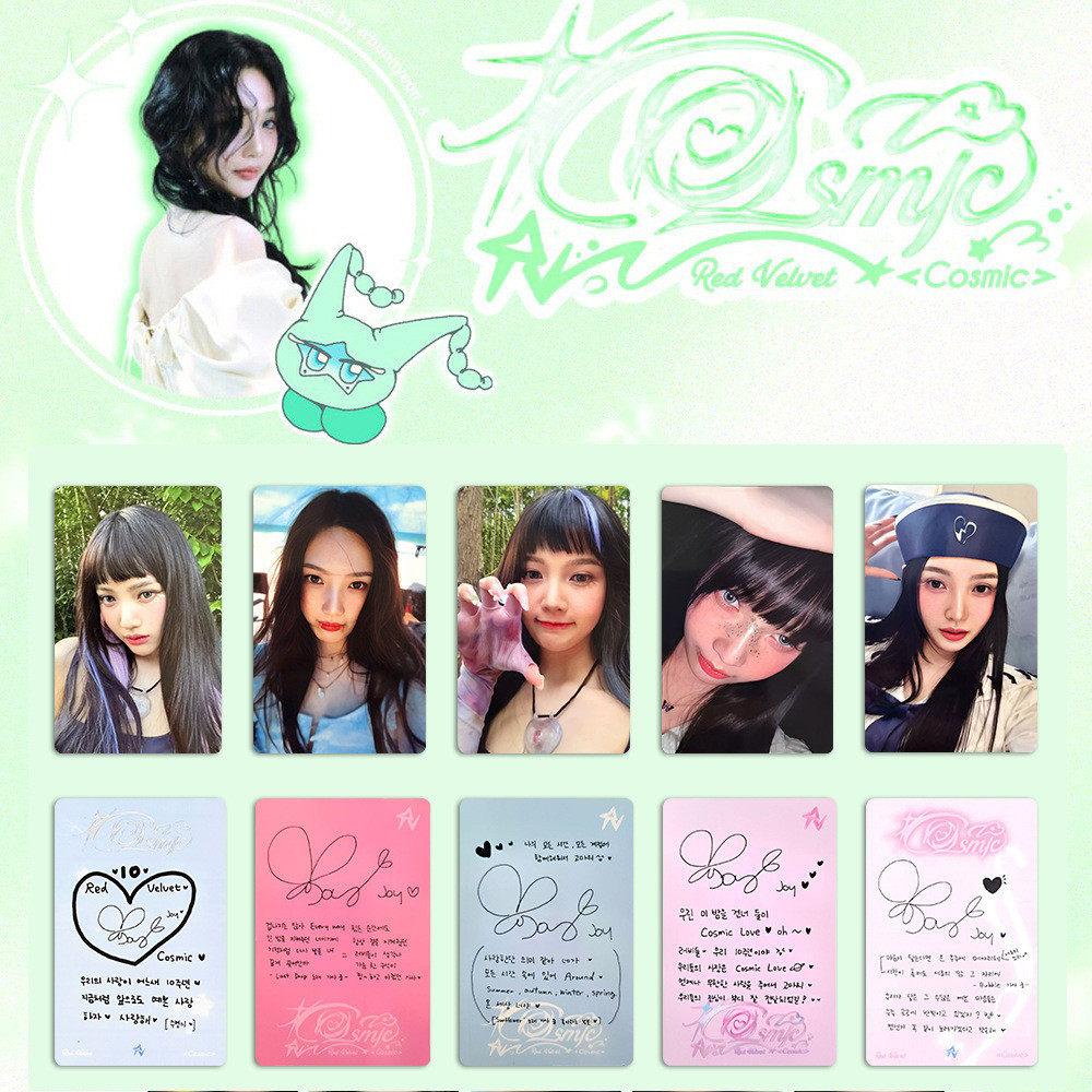 5pcs/set Red Velvet Cosmic Lomo Cards Irene Seulgi Wendy Joy Yeri