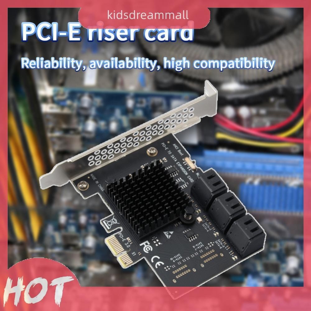[KidsDreamMall.my] PCI Express 1X to SATA3.0 6 Port Riser PCI-E X1/X4 ...
