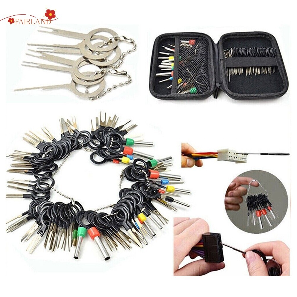 [FAIRLAND-MY] 100Pc Pin Ejector Wire Kit Extractor Auto Terminal ...