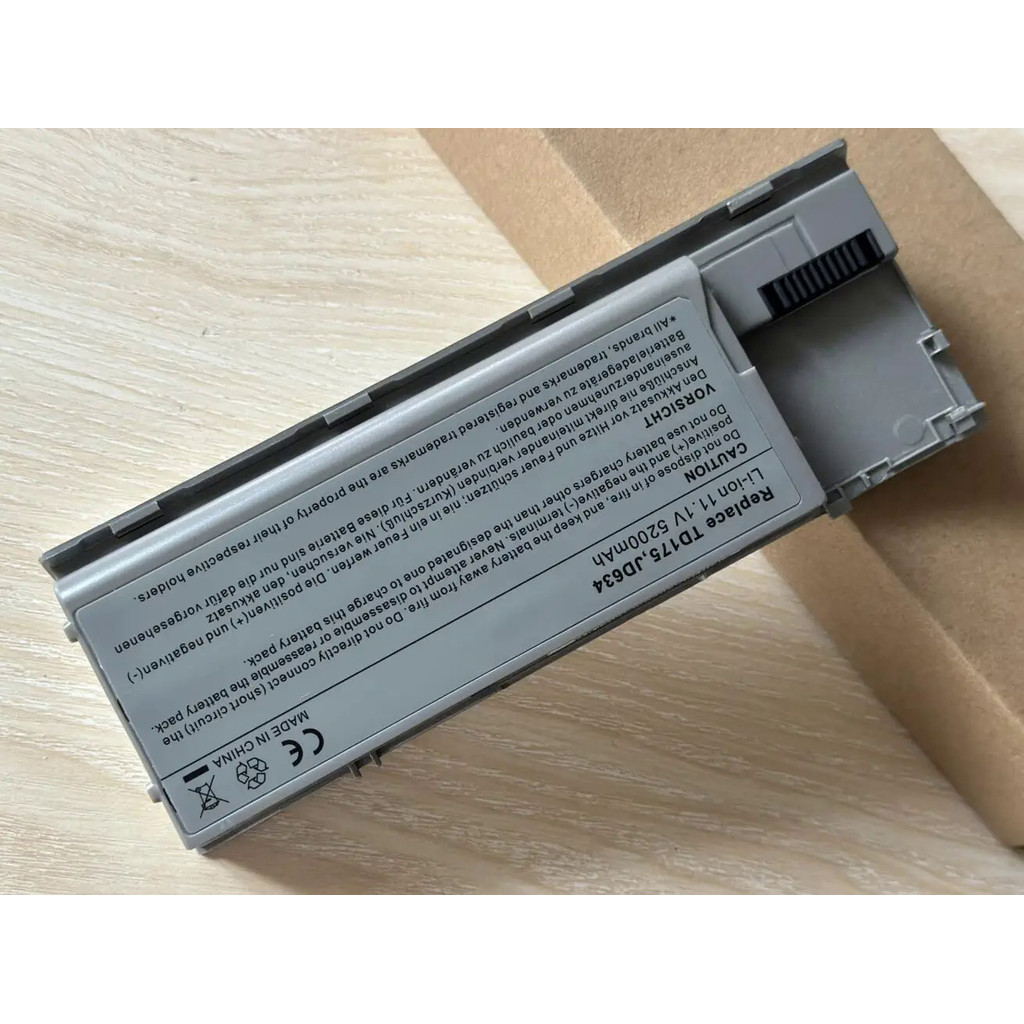Vhbw Akku Für Dell Latitude D630/D620 - 6600 MAh 11,1V Li-Ion Notebook Akku