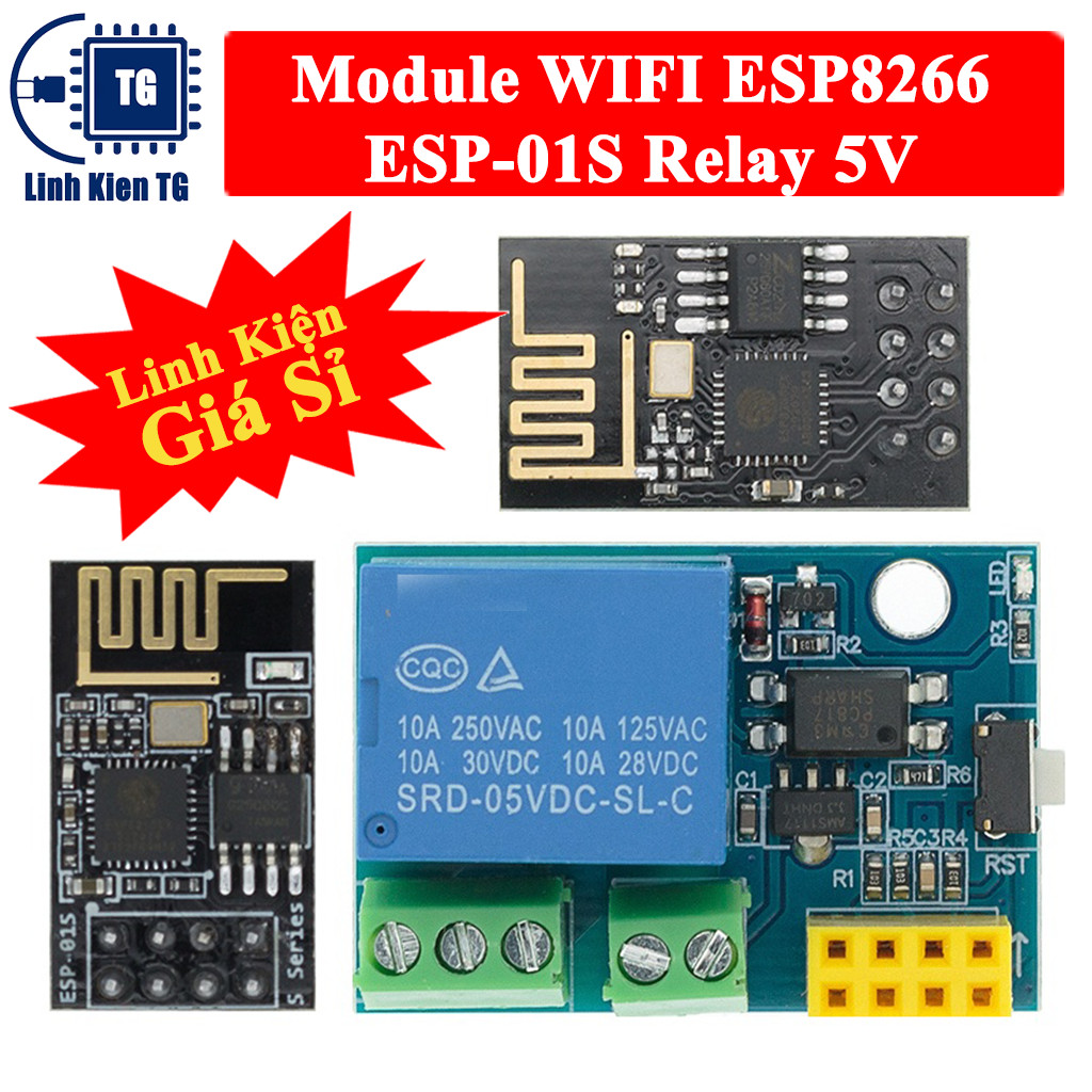 Esp8266 ESP-01S 5V WIFI Relay Module (ESP8266 ESP-01S Relay 5V ...