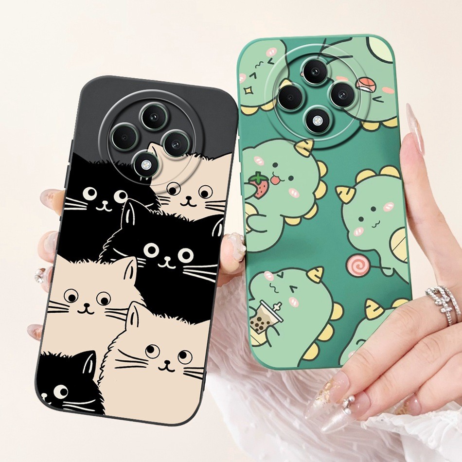 Dedux Cover per Oppo Reno 12F 4G / Reno 12 FS 5G / Reno12 F 5G, Custodia Trasparente Gradiente Protettivo TPU Case, Ultra Sottile Rinforzo a quattro